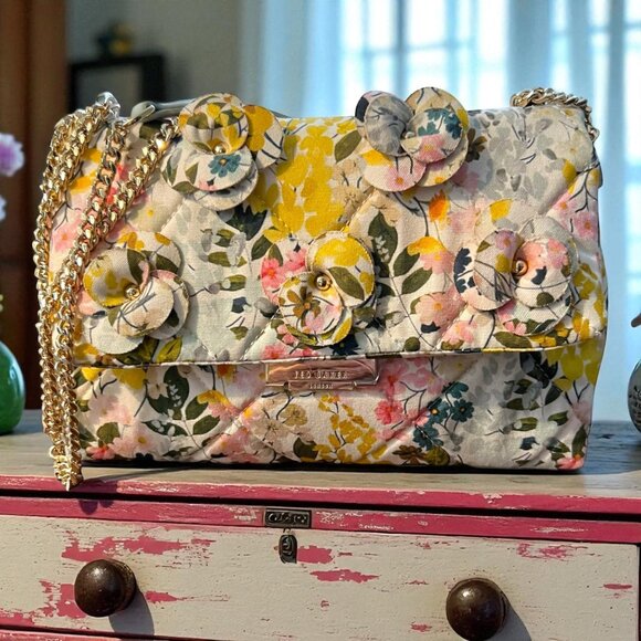 Ted Baker Handbags - Ted Baker Ginn Marie Cottage Convertible Feminine Floral Crossbody Bag